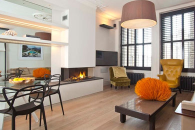 Inspiration for a contemporary living room in London.