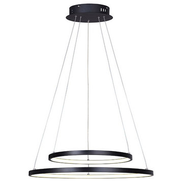 Canarm LED Lexie Chandelier LCH128A24BK, Oil Rubbed Bronze