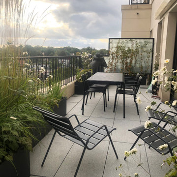 Terrasse de 25m2 à Uccle - Ambiance naturaliste