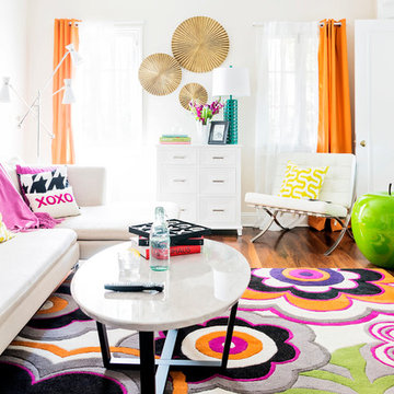 Funky + Bright Family Home • Hancock Park, Los Angeles