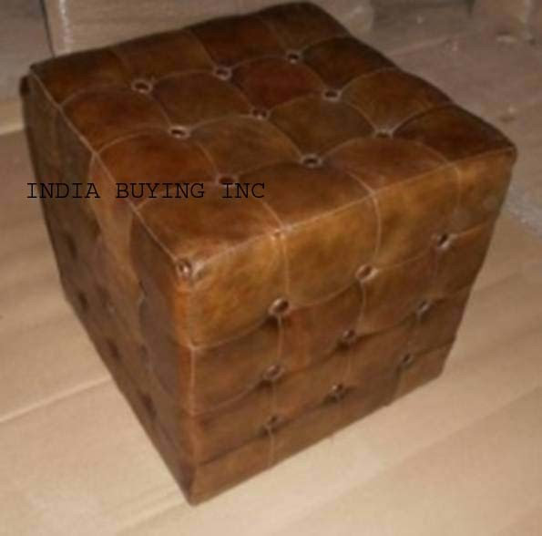 Industrial leather and canvas furniture from India buying inc