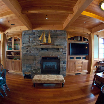 Timber Frame Lake house nestled amongst the pines of Northern Ontario