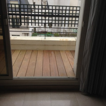 Balcon en bois exotique Ipé