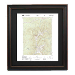 Framed Topographic Maps | Mount Washington - Prints And Posters