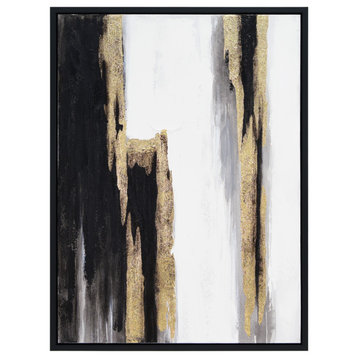 Solemn Night Textured Metallic Hand Painted Framed Wall Art by Martin Edwards