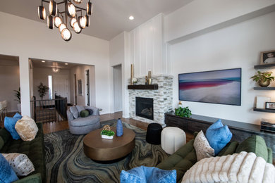 Inspiration for a contemporary home design remodel in Denver