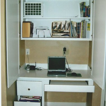 Hidden Desk Cabinetry in Winding Woods