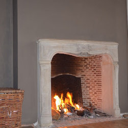 Firebox Stone inserts Herringbone & More (Mediterranean Style) - Indoor Fireplaces
