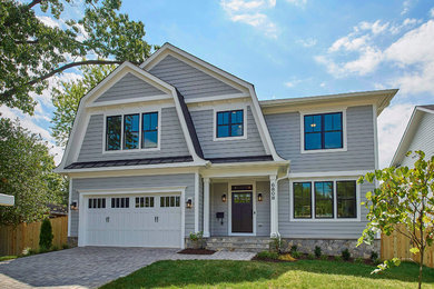 Example of an arts and crafts exterior home design in DC Metro