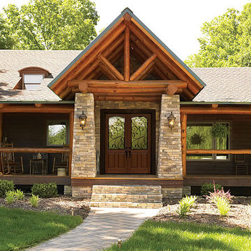 Log Cabin Entry Door