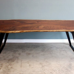 Live Edge Dining Table in Walnut - Dining Tables