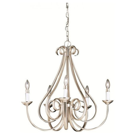 Kichler Lighting 2021NI Dover - 5 light Chandelier no Shades - with Transitional