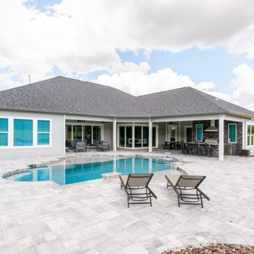 Covered Lanai and Custom Pool Design