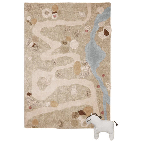 Path of Nature Machine Washable Play Rug, 4'x5'3"