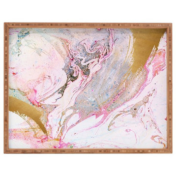 Iveta Abolina Winter Marble Rectangular Tray, 18"x14"