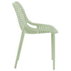 Mykonos Outdoor Patio Dining Chair (Set of 4), Mint, Armless