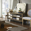 Crafters and Weavers Harding Reclaimed Wood Industrial Cart Console Table