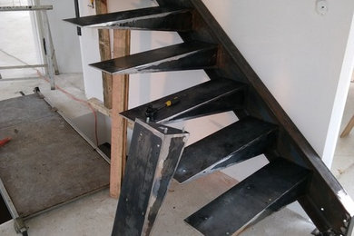 Cette image montre un escalier design.