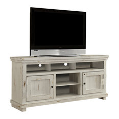 50 Most Por Farmhouse Entertainment Centers And Tv Stands For Progressive Furniture Willow Entertainment 64 Console Distressed White Centers And Tv
