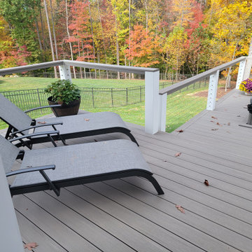 Two Tiered Deck with Hot Tub