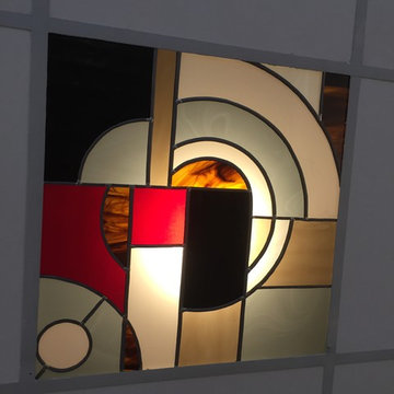 DALLE DE PLAFOND EN VITRAIL