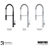 Karran Single-Handle Pull-Down Sprayer Kitchen Faucet, Chrome