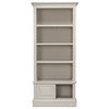 Zoey Bookcase Open Shelves Antique White