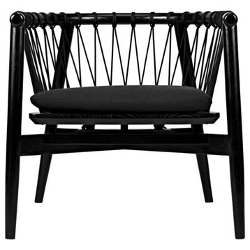 Abigail Chair, Charcoal Black