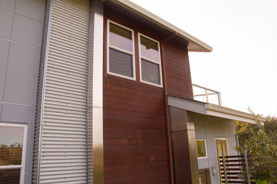 Trendy concrete fiberboard house exterior photo in San Francisco