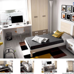 Modern Kids Bedroom Set | Comp. H520 - Kids Bedroom Furniture Sets