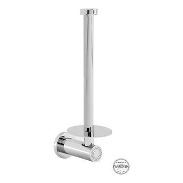 MUSE DIAMOND VERTICAL SPARE PAPER HOLDER. CHROME