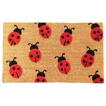 Hand Painted Ladybug Doormat