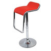 Flat Bar Stool Chair - Red