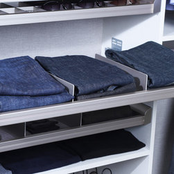 Elite Divided Pull-Out Shelf - Slate Fabric - Products