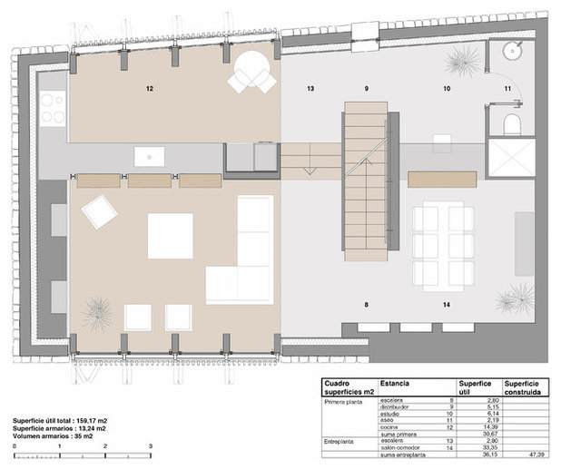 Contemporary Floor Plan by La Reina Obrera - Arquitectura e Interiorismo
