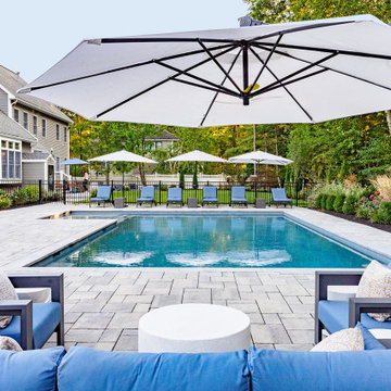North Reading Backyard Pool Oasis