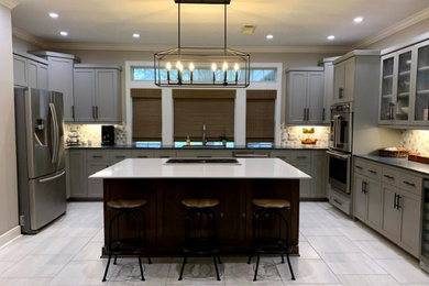Example of a kitchen design in Houston
