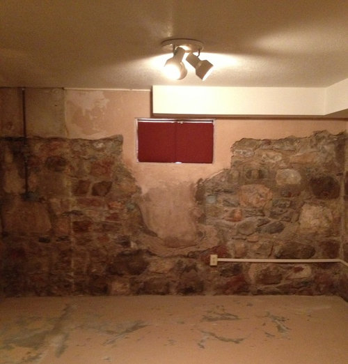 Sealing Exposed Rock In Basement, How To Cover Rock Basement Walls