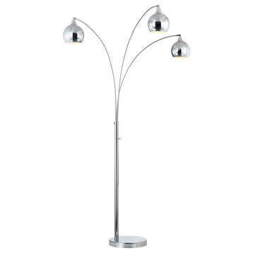 Amore 84" 3-Arched LED Floor Lamp With Dimmer