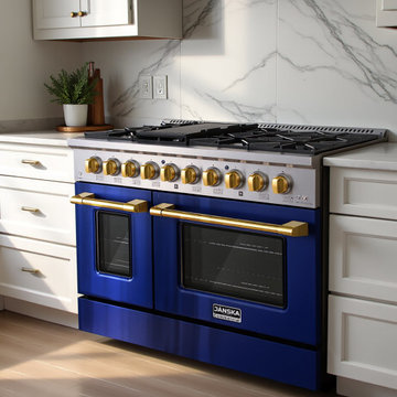 Janska 48 in Gas Range - Blue Gas Range Stainless Steel