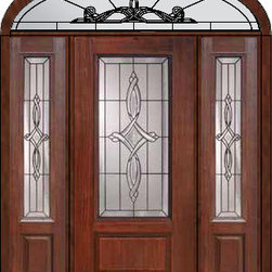 Prehung Sidelites-Transom Door 80 Fiberglass Marsais 3/4 Lite Glass - Front Doors
