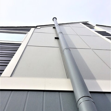 Contemporary Hardie Siding | Provia Door | Arlington, VA