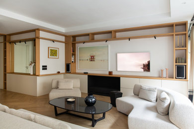 Aménagement d'un salon contemporain.