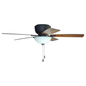 Alderson 52 Ceiling Fan Brushed Nickel Ash Cherry Blade Opa Transitional Ceiling Fans By Hedgeapple