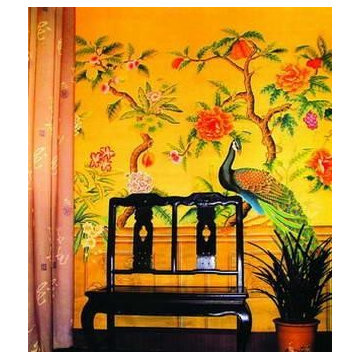 hand painted wallpaper project show