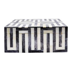 Worlds Away - Worlds Away Mellie Patterned Box - Decorative Boxes
