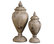 Uttermost Brisco Carved Wood Finials, Set of 2