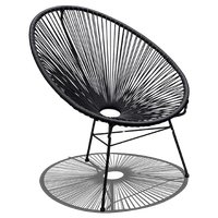 Acapulco Lounge Chair, Jet Black