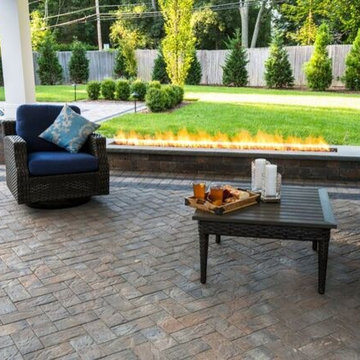 Long Island Patio with Fire Feature