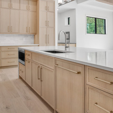 Sherwood Park Custom Home - Rift Cut White Oak with Natural Lacquer